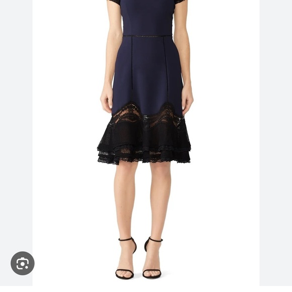 Rebecca Taylor size 0 lace EUC Blue A-line Cocktail Dress - Picture 15 of 15